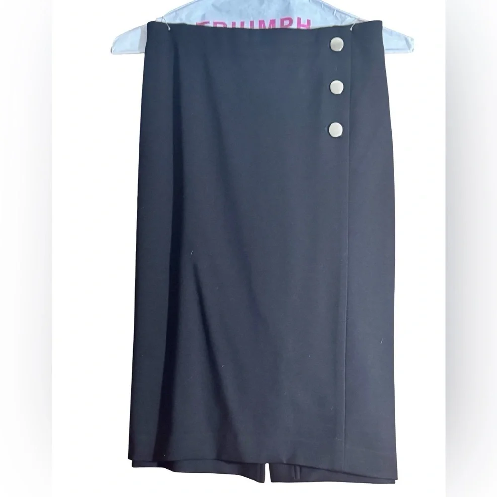 Anne Klein Black Midi Pencil Skirt for Work